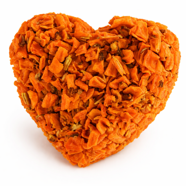 Mrkvové srdíčko pro hlodavce – přírodní pochoutka plná zdraví od ParrotPlanet.cz