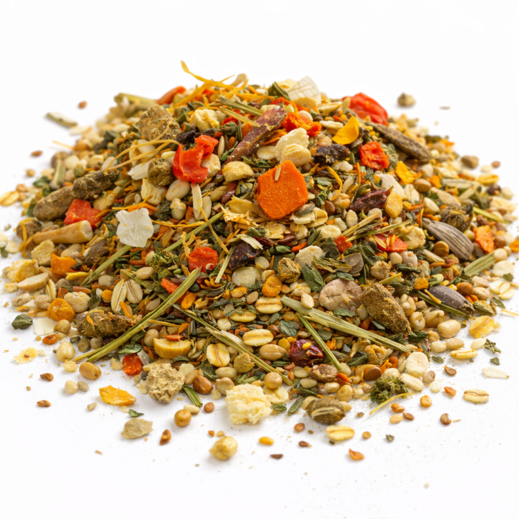 Plná pastva pro potkany a křečky – přírodní směs rostlin, semen a pamlsků | 1500 g od ParrotPlanet.cz