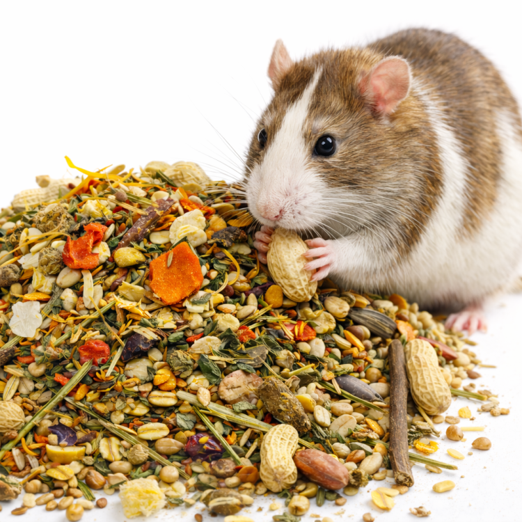 Plná pastva pro potkany a křečky – přírodní směs rostlin, semen a pamlsků | 1500 g od ParrotPlanet.cz