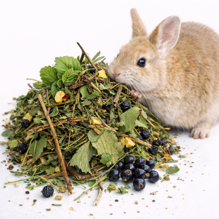 Ovocný koktejl pro hlodavce a králíky – přírodní směs sušeného ovoce 100 g od ParrotPlanet.cz