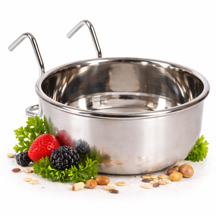 ZOLUX závěsná miska pro papoušky 0,56 l 12 cm – na krmivo nebo vodu od ParrotPlanet.cz