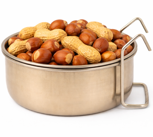 Kovová miska pro papoušky – závěsná – 560 ml od ParrotPlanet.cz