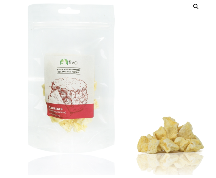 Křupavý lyofilizovaný ananas pro hlodavce – přírodní ovocný pamlsek | 25 g od ParrotPlanet.cz