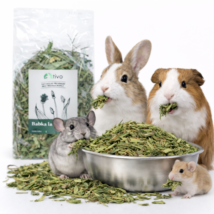 Jitrocel kopinatý sušený pro hlodavce – přírodní bylinný doplněk | 100 g od ParrotPlanet.cz