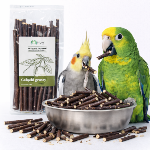 TIVO – hrušňové větvičky pro všechny papoušky 100 g od ParrotPlanet.cz