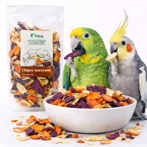 Zeleninové chipsy pro všechny papoušky 250 g od ParrotPlanet.cz