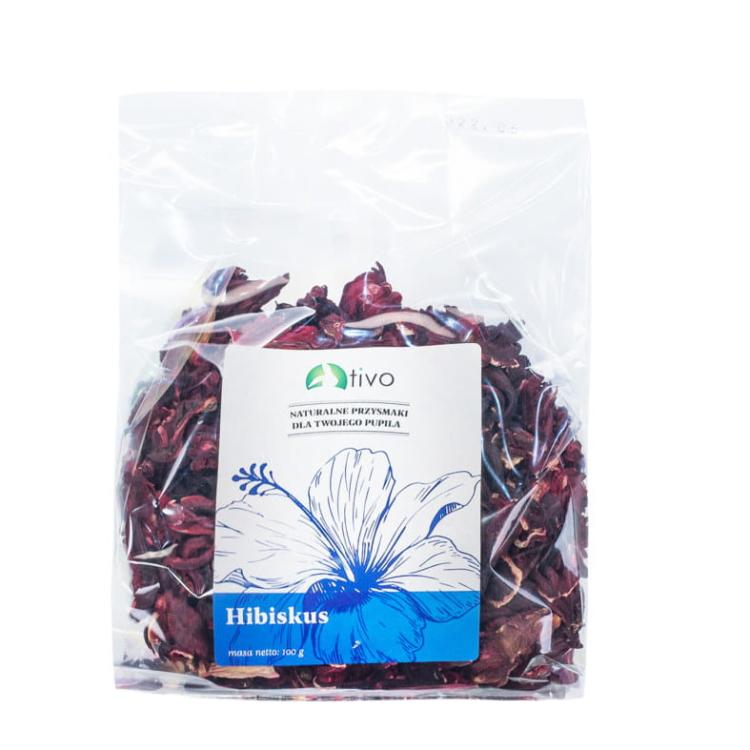 Okvětní lístky ibišku pro hlodavce – přírodní rostlinný doplněk | 100 g od ParrotPlanet.cz