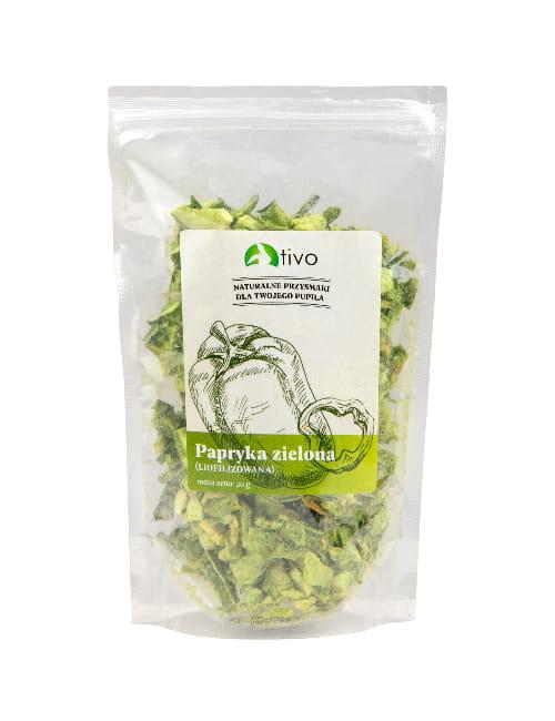 Lyofilizovaná zelená paprika pro hlodavce – přírodní zeleninový doplněk | 20 g  od ParrotPlanet.cz