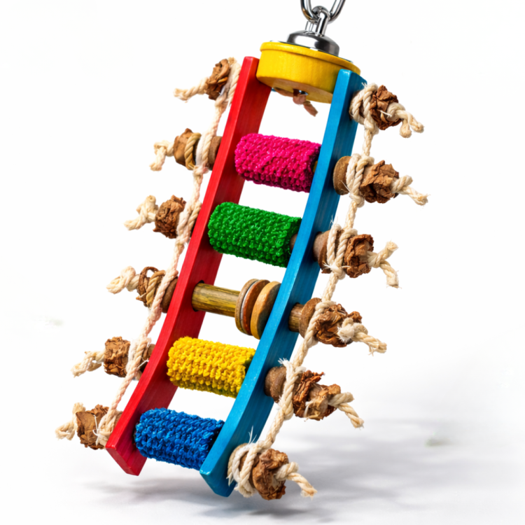 Kukurydziana drabina zabawka dla papug od ParrotPlanet.pl