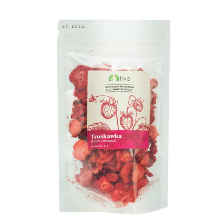 Křupavá lyofilizovaná jahoda pro hlodavce – přírodní ovocný pamlsek | 20 g od ParrotPlanet.cz