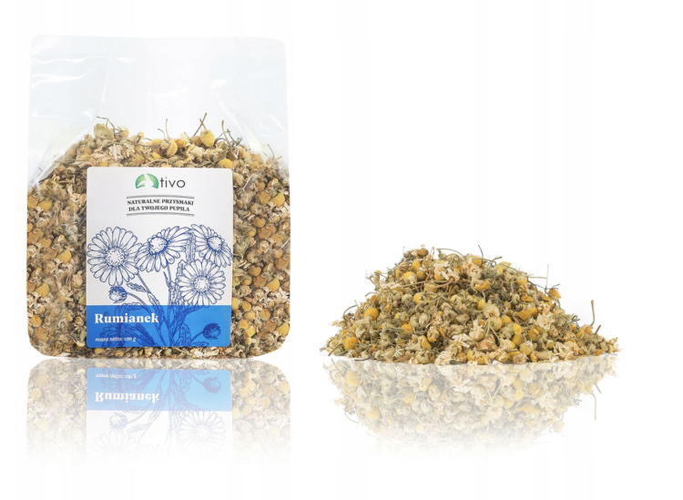 TIVO Květy heřmánku pro hlodavce – přírodní květinový doplněk | 100 g od ParrotPlanet.cz