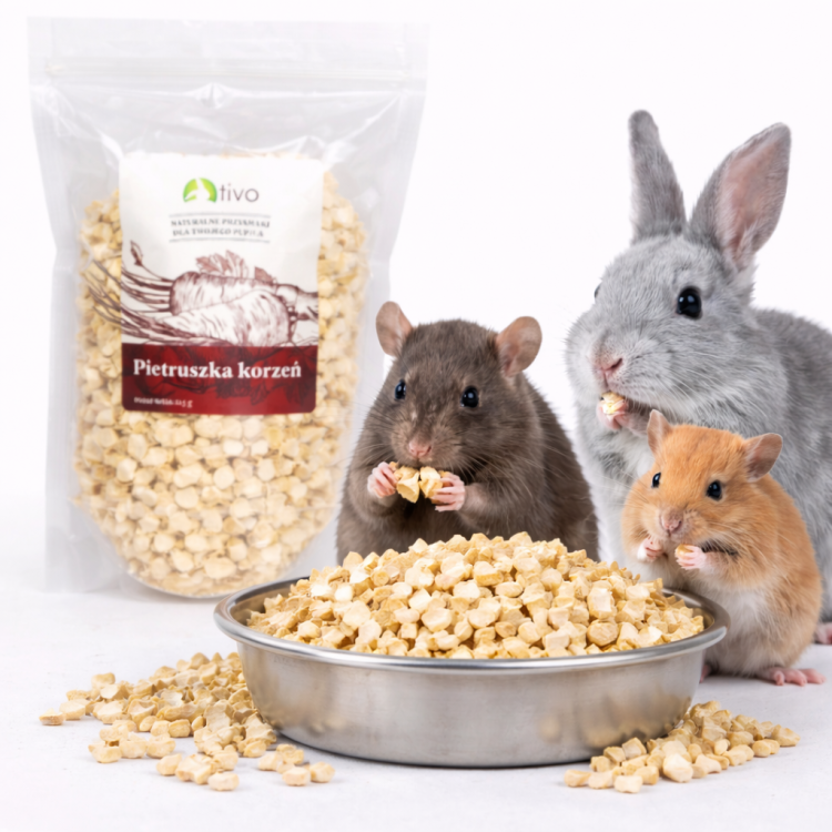 Křupavá petržel pro hlodavce – přírodní zeleninový doplněk | 125 g od ParrotPlanet.cz