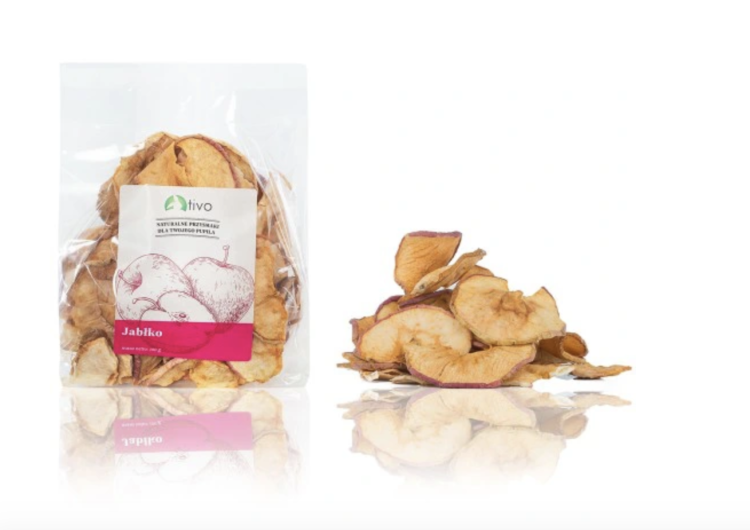 Křupavé jablko pro hlodavce – přírodní ovocný pamlsek | 100 g  od ParrotPlanet.cz