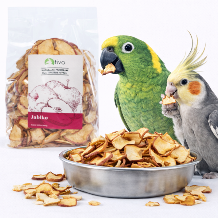 Křupavé jablko pro všechny papoušky 100 g od ParrotPlanet.cz