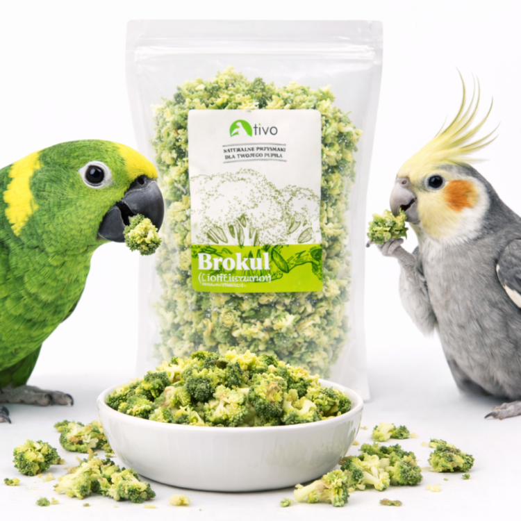 Křupavý brokolice pro všechny papoušky 20 g ParrotPlanet.cz