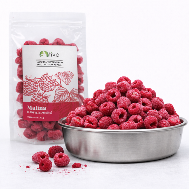 Křupavá malina – celé lyofilizované ovoce 20 g ParrotPlanet.cz