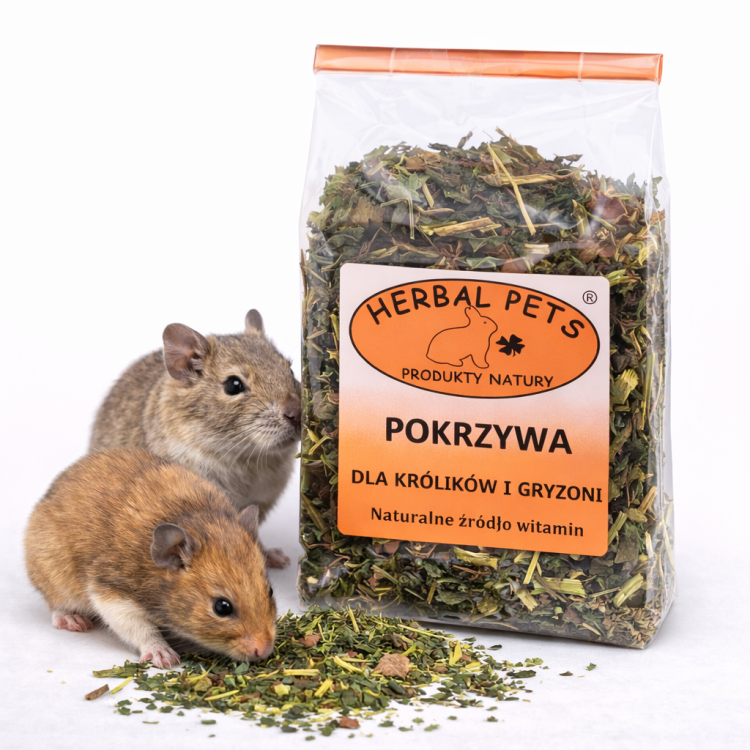 Kopřiva pro králíky a hlodavce – přírodní síla a zdraví 70 g od ParrotPlanet.cz