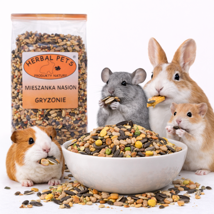 Směs semen pro hlodavce – zdravá podpora trávení a imunity 150 g od ParrotPlanet.cz