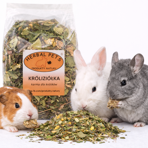 Králíčí bylinky – přírodní podpora zdraví vašeho králíka 800 g  od ParrotPlanet.cz