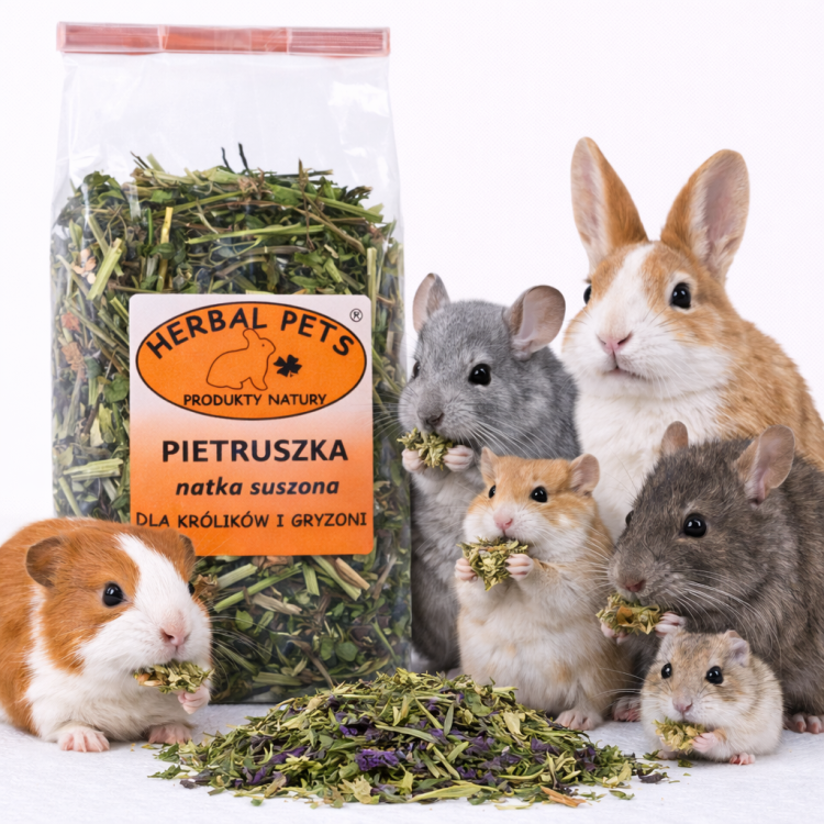 Sušená petrželová nať – přírodní podpora pro vašeho mazlíčka 80 g od ParrotPlanet.cz