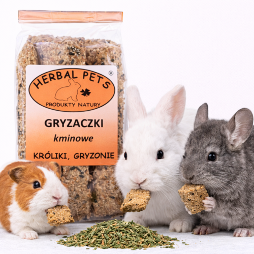 Kmínové kousátka pro králíky a hlodavce – přírodní podpora zdraví a udržování zubů 160g  od ParrotPlanet.cz