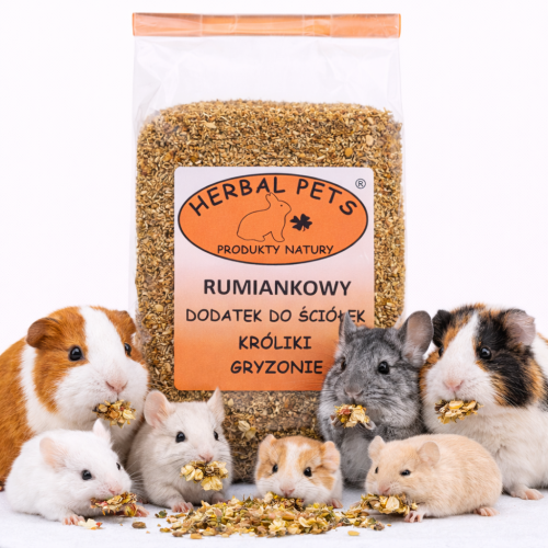 Heřmánkový doplněk do podestýlky pro králíky a hlodavce – přírodní ochrana a svěžest 50 g od ParrotPlanet.cz