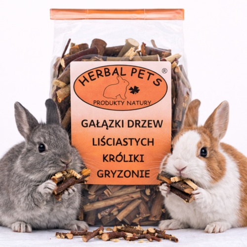 Listnaté větvičky – přirozený způsob péče o zuby a trávicí trakt pro králíky a hlodavce 75 g od ParrotPlanet.cz