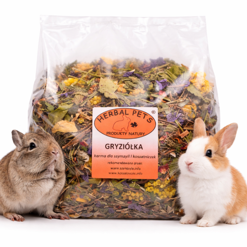 Kousátko – holistické krmivo pro šinšily a agamy podporující zdraví a optimální obrušování zubů 800 g od ParrotPlanet.cz