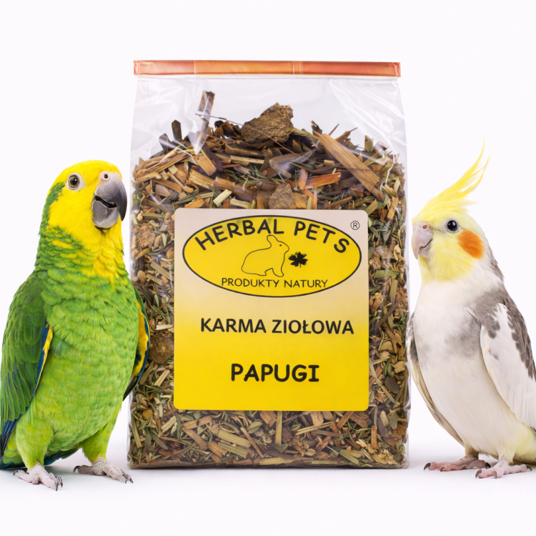 Karma Ziołowa Herbal Pets 40 g – uzupełniająca mieszanka ziół dla papug  od ParrotPlanet.pl