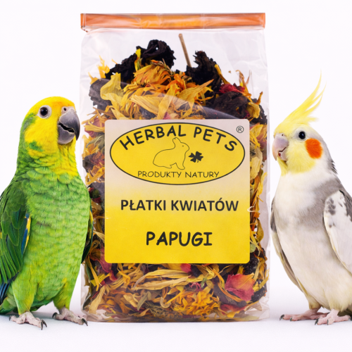 Herbal Pets - Květinové lupínky pro papoušky od parrotplanet.cz