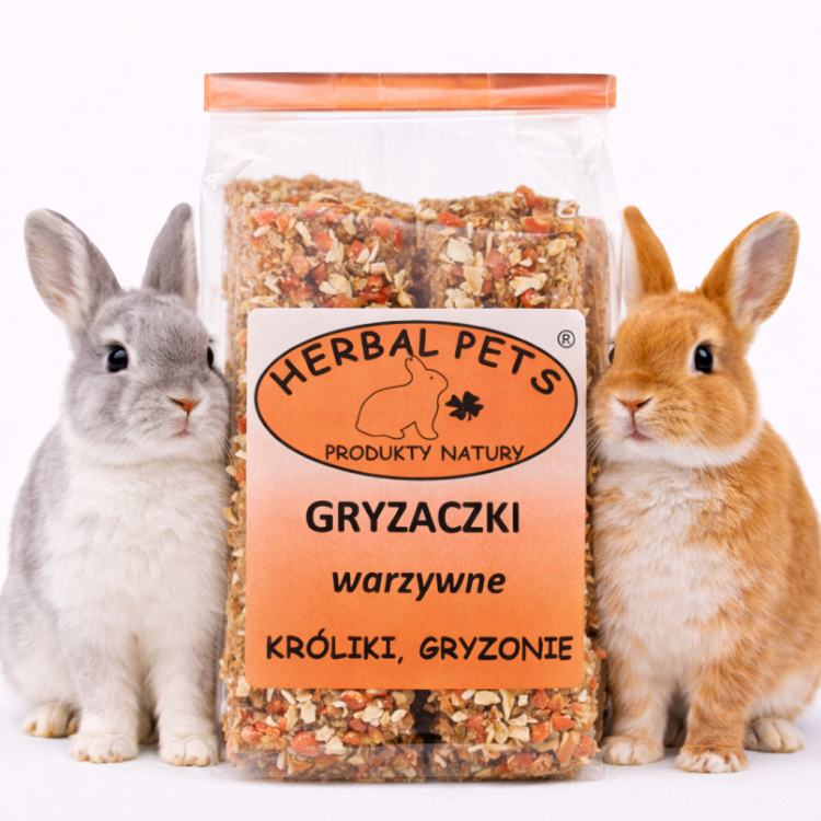 Zeleninové kousátka pro králíky a hlodavce – přírodní podpora pro zuby a zdraví 160 g od ParrotPlanet.cz