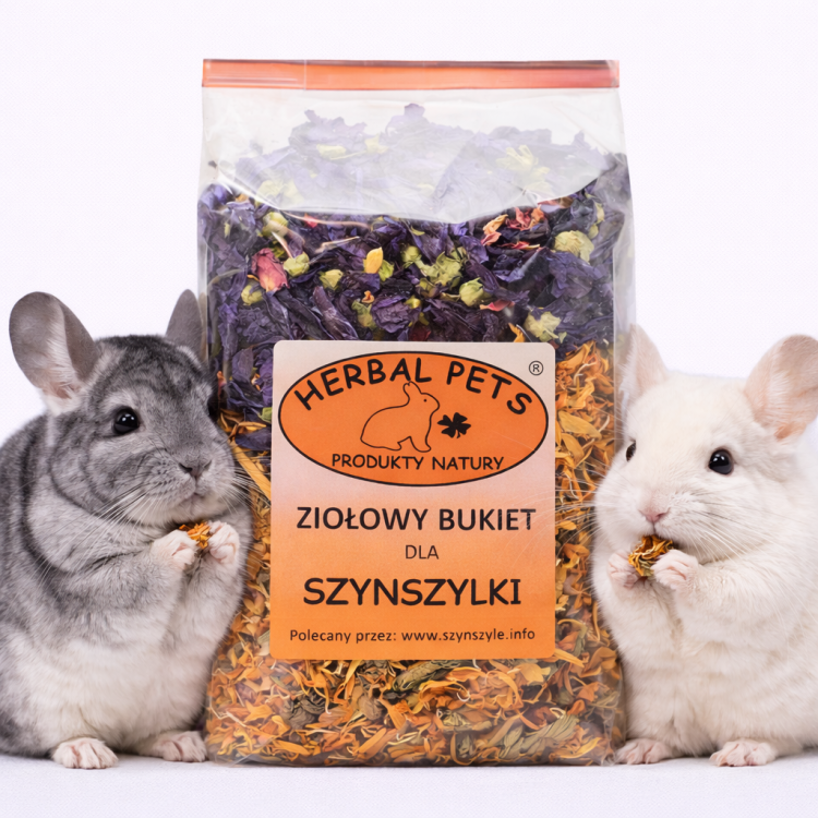 Bylinný buket pro chinchilly – přírodní podpora zdraví 100 g od ParrotPlanet.cz