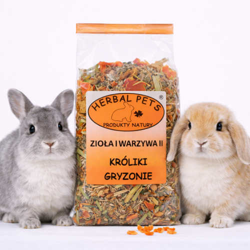 Vitalní směs bylinek a zeleniny pro králíky a hlodavce – podpora zdraví a trávení 50 g od ParrotPlanet.cz