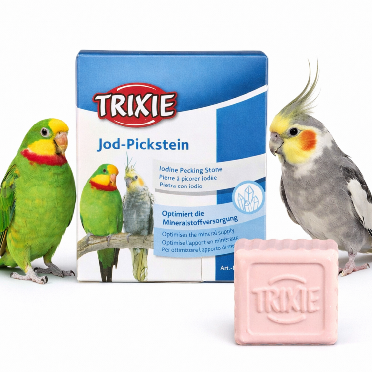 Vápenný přípravek s jódem pro všechny papoušky 90 g od ParrotPlanet.cz