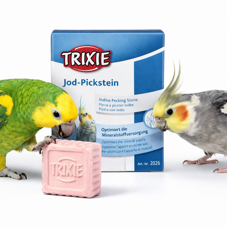 Vápenný přípravek s jódem pro všechny papoušky 90 g od ParrotPlanet.cz