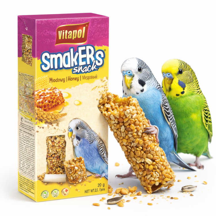 Vitapol – Medový pamlsek pro vlnkované papoušky 2 ks 90 g od ParrotPlanet.cz