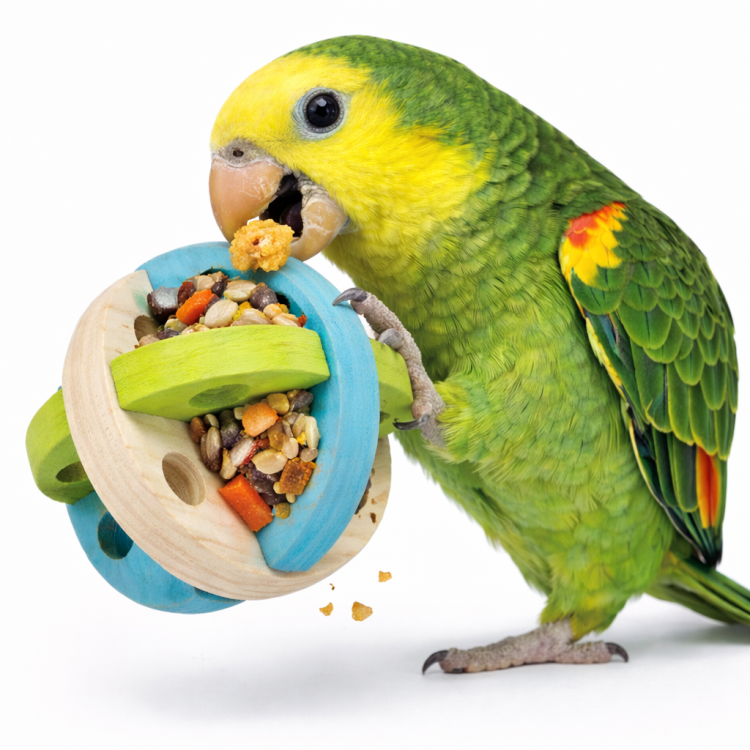 Barevný míček na krmení – pro všechny papoušky od ParrotPlanet.cz