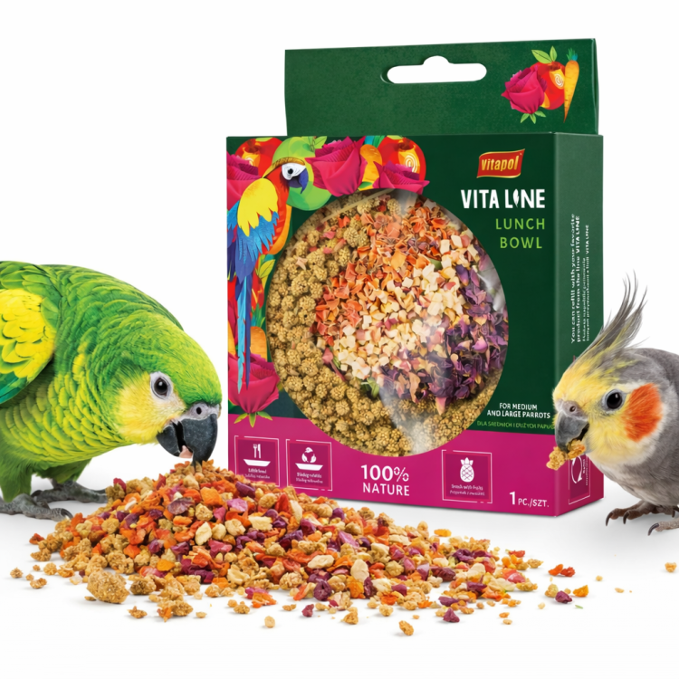 Vitapol Vitaline - Lunch Bowl pamlsek pro střední a velké papoušky od ParrotPlanet.cz