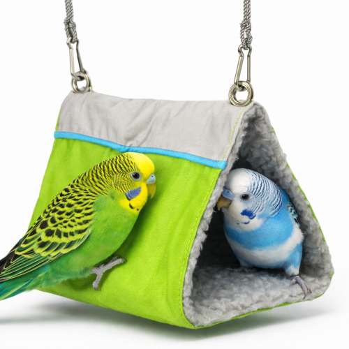 Roztomilá jeskyně – stan pro malé papoušky od ParrotPlanet.cz