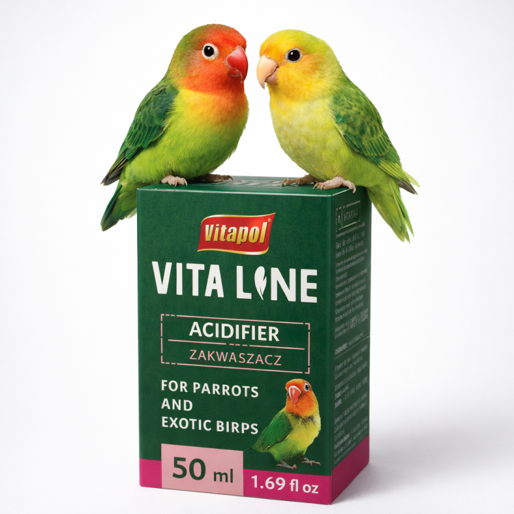 Vitapol VITALINE - Kyselina pro papoušky a exotické ptáky 50 ml od ParrotPlanet.cz