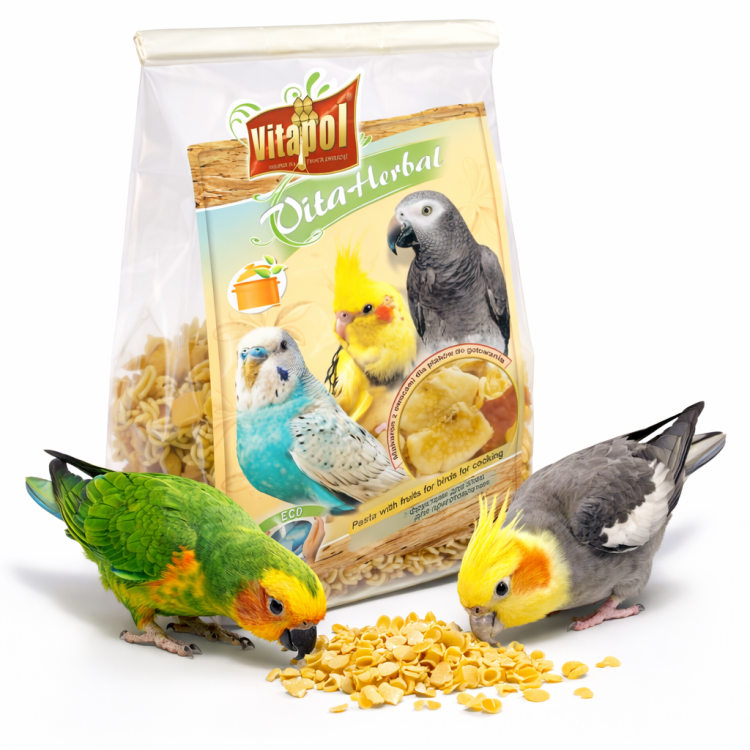 Vitapol- Těstoviny s ovocem k vaření - obědové jídlo pro papoušky od ParrotPlanet.cz