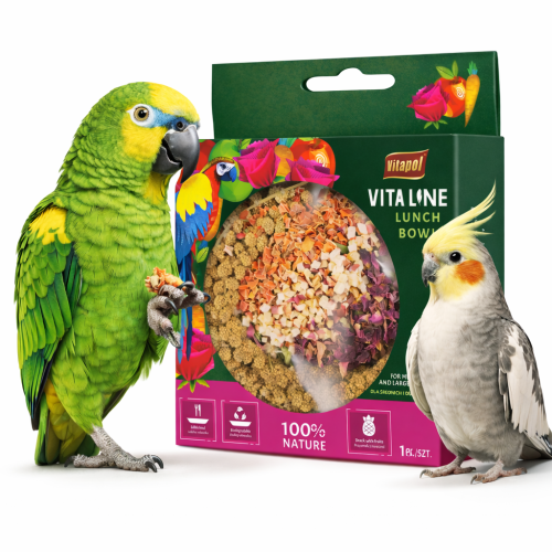 Vitapol Vitaline Lunch Bowl – přírodní pamlsek pro střední a velké papoušky od ParrotPlanet.cz