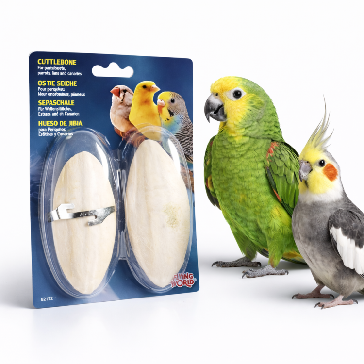 Sepia Mineral 12,5 cm 2 sztuki – Naturalne Źródło Wapnia dla Wszystkich Papug od ParrotPlanet.pl