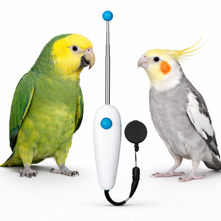 Multi Clicker urządzenie z regulowanym drążkiem do nauki papug od ParrotPlanet.pl