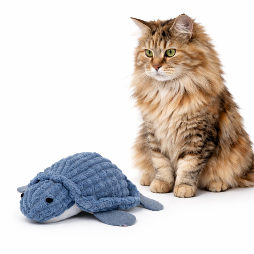 Plush Mr. Turtle | Hračka pro kočky | 11 cm od ParrotPlanet.cz