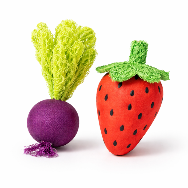 Zeleninový kousek 10 cm – přírodní hryzací hračky pro hlodavce | 2 kusy od ParrotPlanet.cz