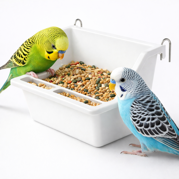 Plastová miska pro papoušky | Krmítko Napáječka pro ptáky | 200 ml od ParrotPlanet.cz