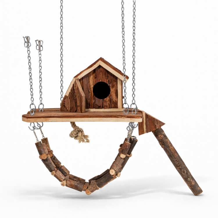 Závěsné hřiště pro malé papoušky od ParrotPlanet.cz