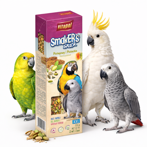 VitaPol – SMAKERS S PISTÁCEMI PRO VELKÉ PAPOUŠKY 250 g g od ParrotPlanet.cz