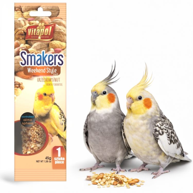 Vitapol - Smakers pro nimfy OŘECHOVÉ - weekend style 45 god ParrotPlanet.cz